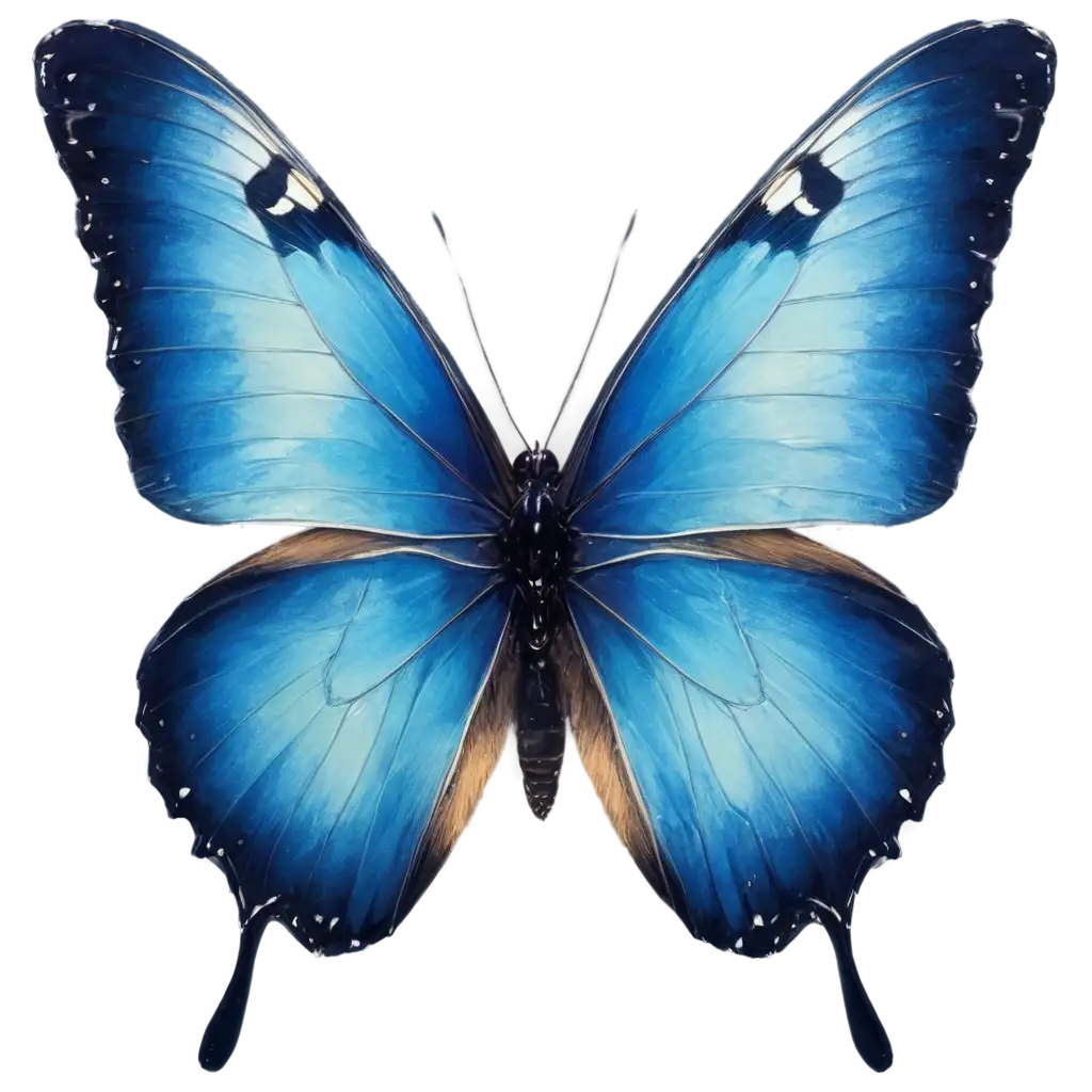 Brilhante-Blue-Butterfly-PNG-Captivating-AIGenerated-Artwork