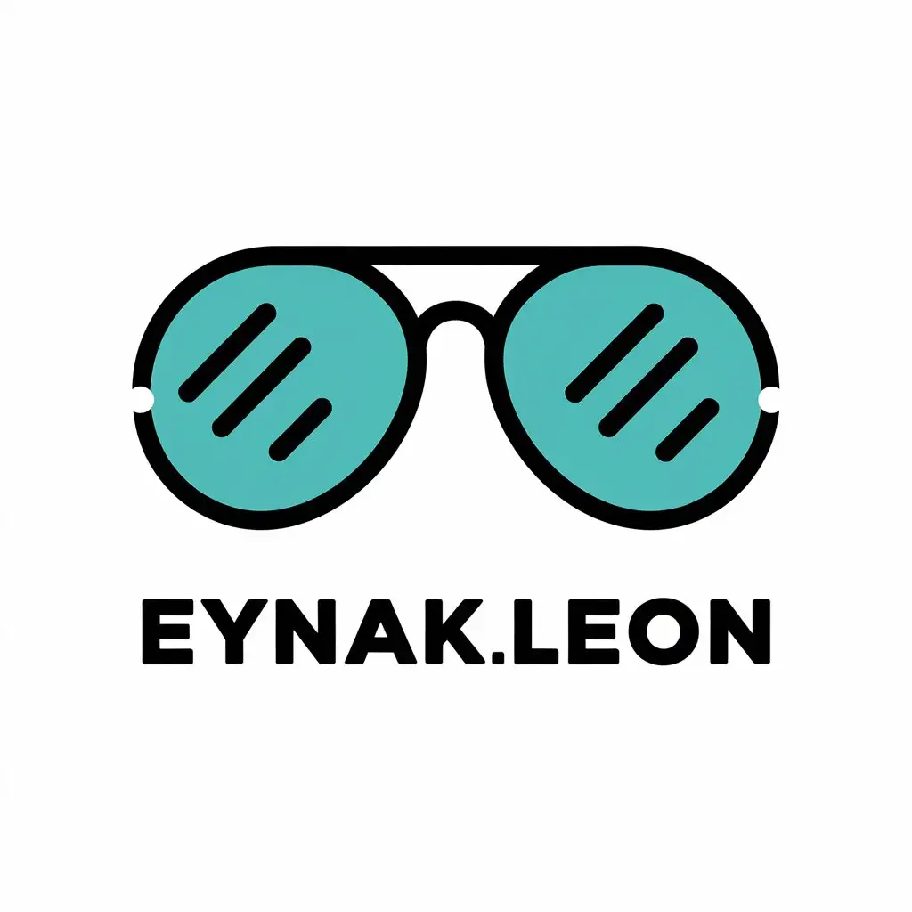 LOGO Design for EynakLeon Sunglass Icon with Modern Minimalist Style and Clear Background