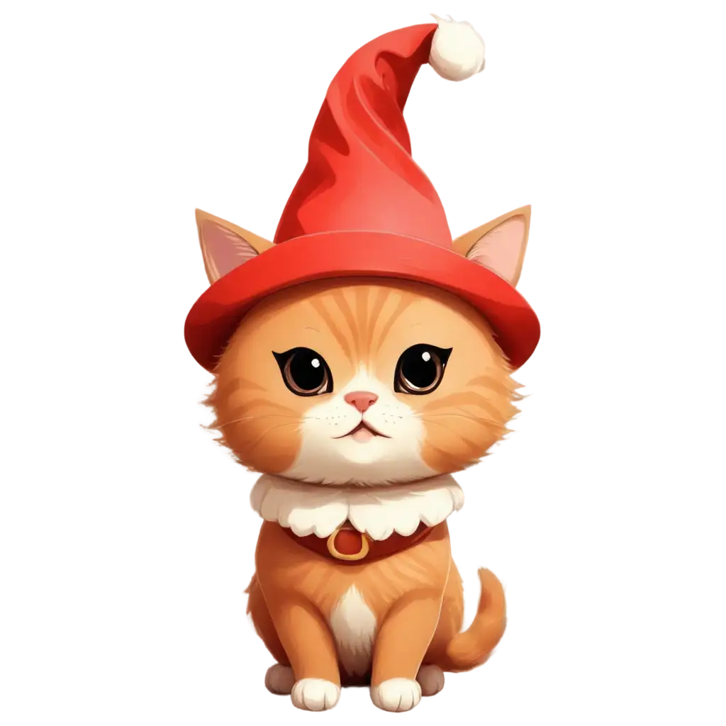 cute Chibi Cat in a hat