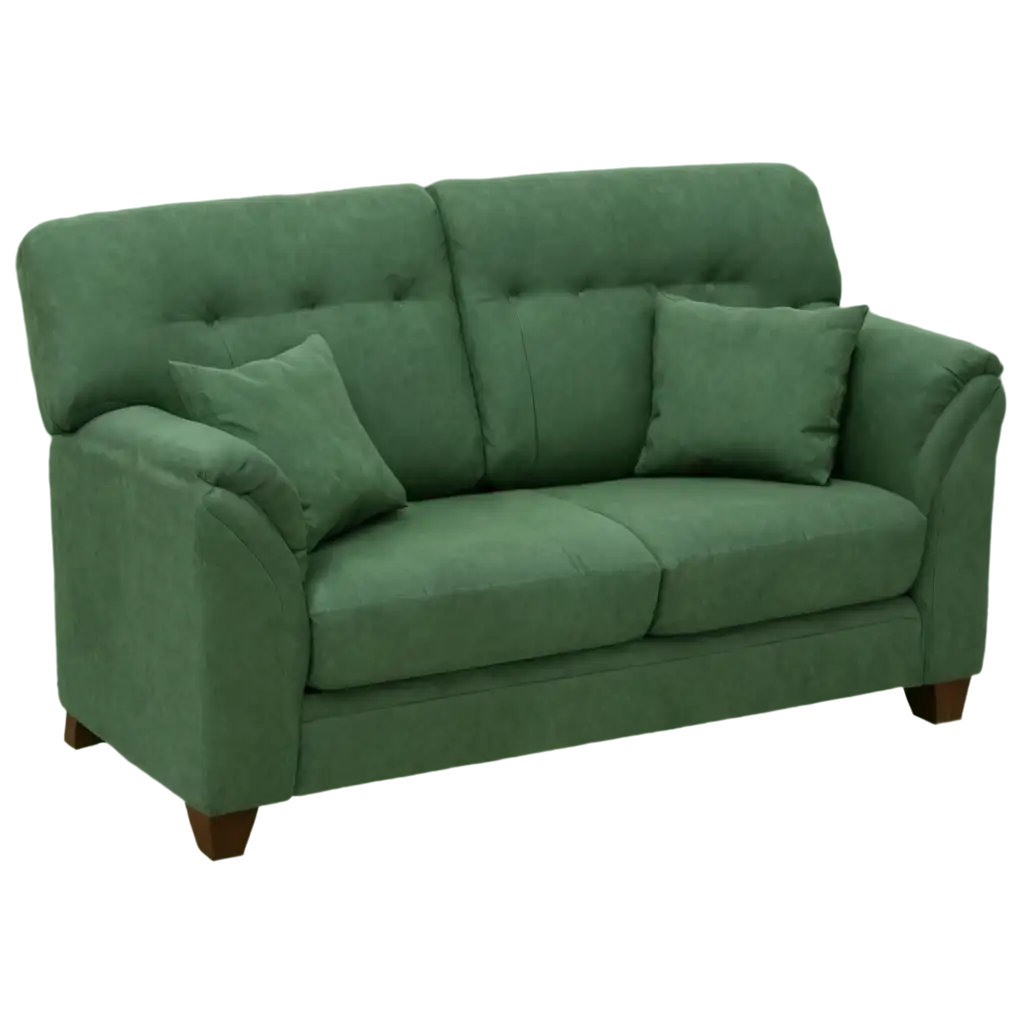 Luxury-Green-2Seater-Sofa-PNG-Image-for-Stylish-Interior-Designs