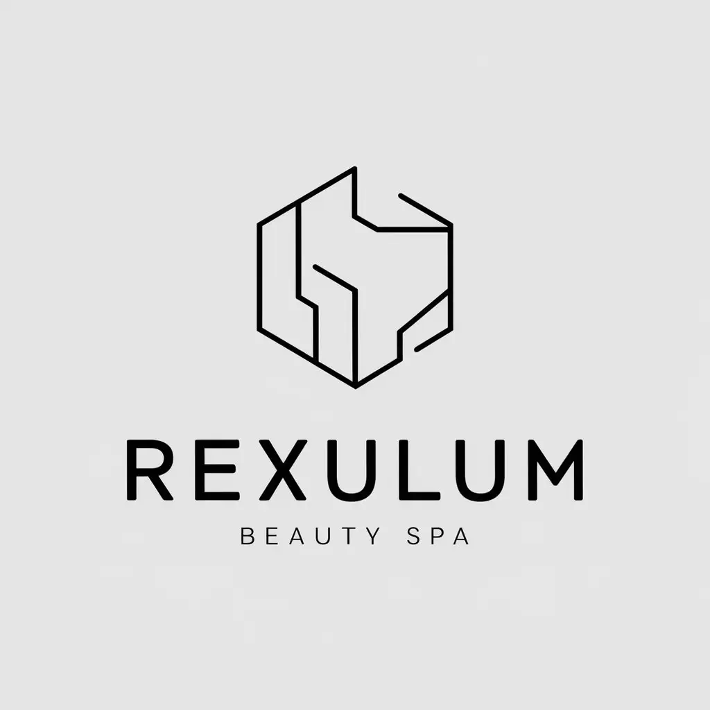 a vector logo design,with the text "Rexulum", main symbol:technology,Minimalistic,be used in Beauty Spa industry,clear background