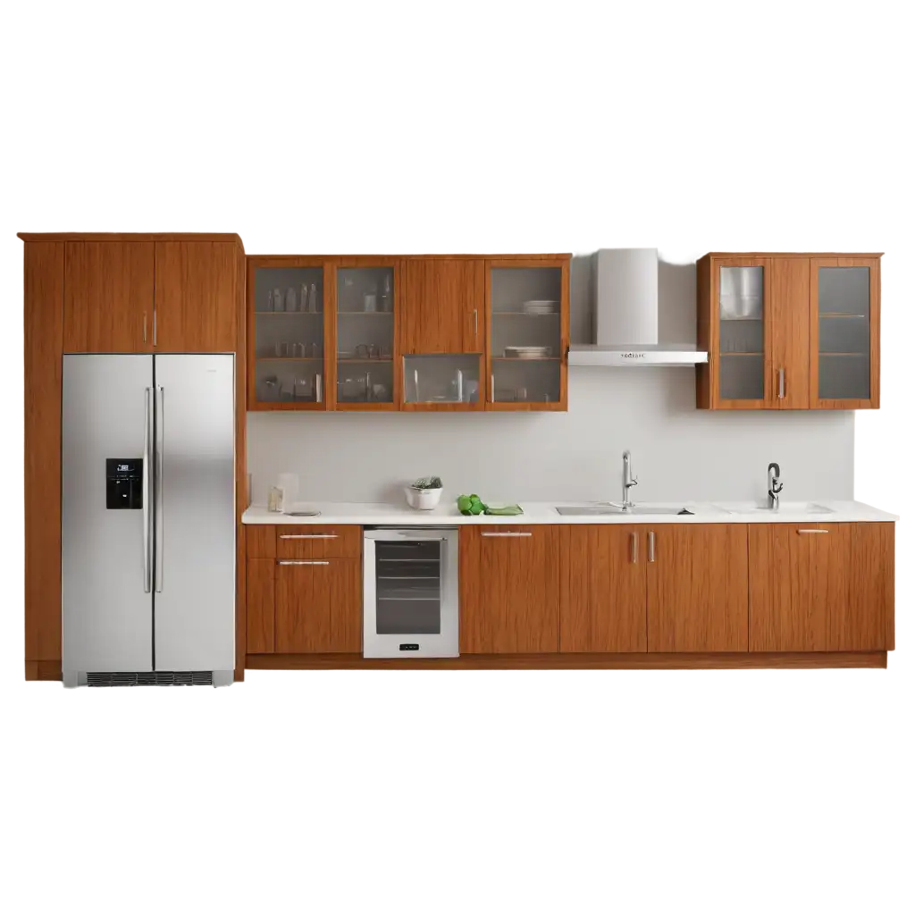 HighQuality-PNG-Image-of-a-Wooden-Kitchen-Cabinet-with-Counter-and-Overhead-Cabinets