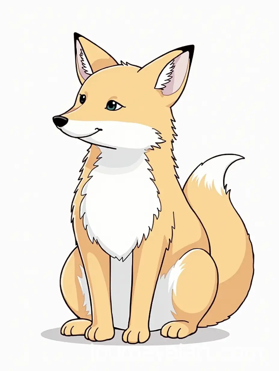 Elegant-Contour-Drawing-of-a-Fox-for-Decoration