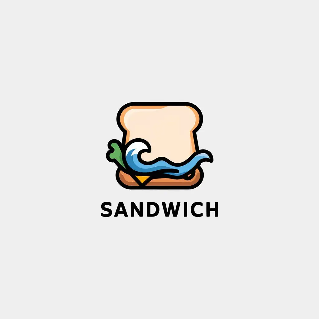 LOGO-Design-For-Sandwich-Minimalistic-Beach-Sandwich-Illustration