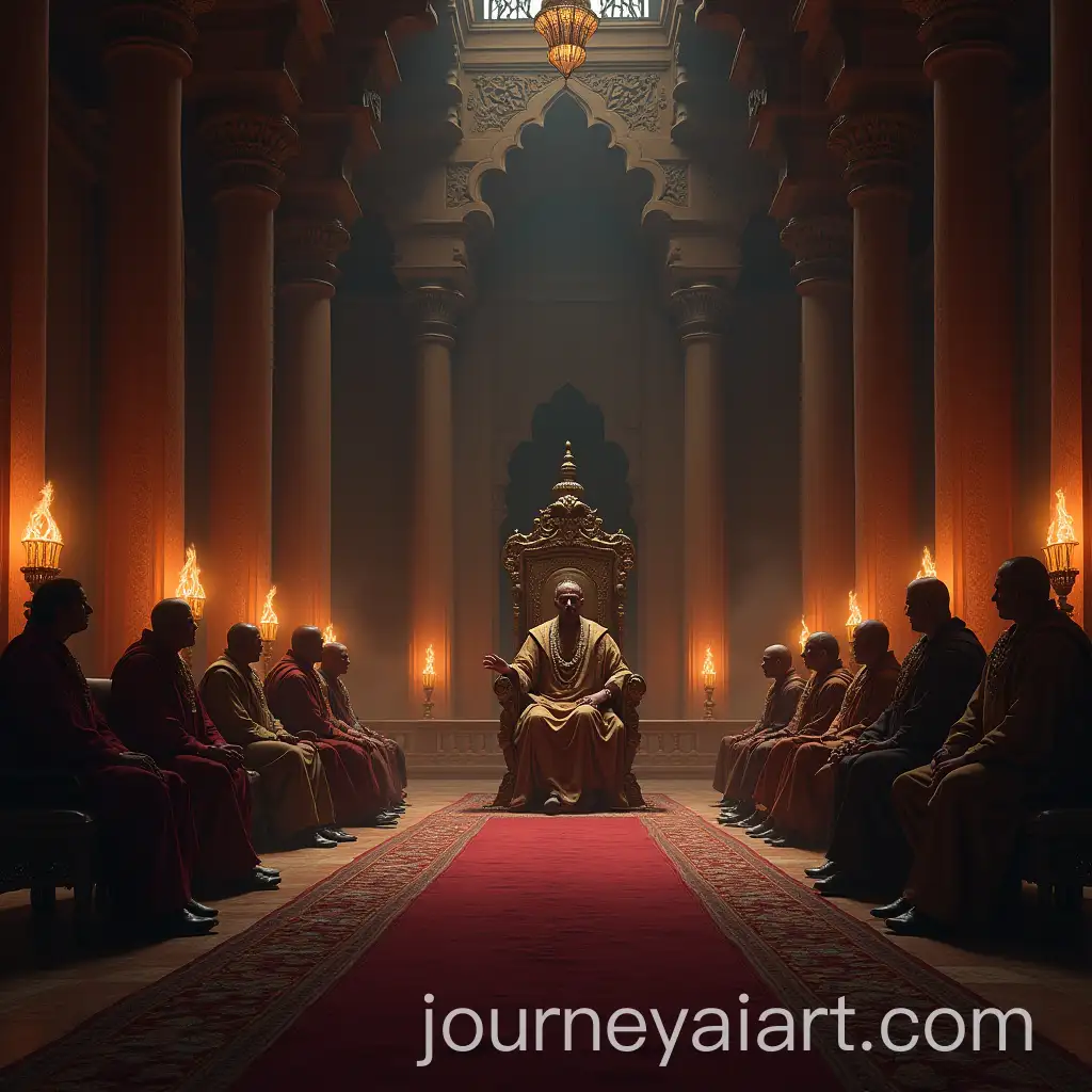 Royal-Court-Scene-with-King-and-Ministers-in-Ancient-Palace