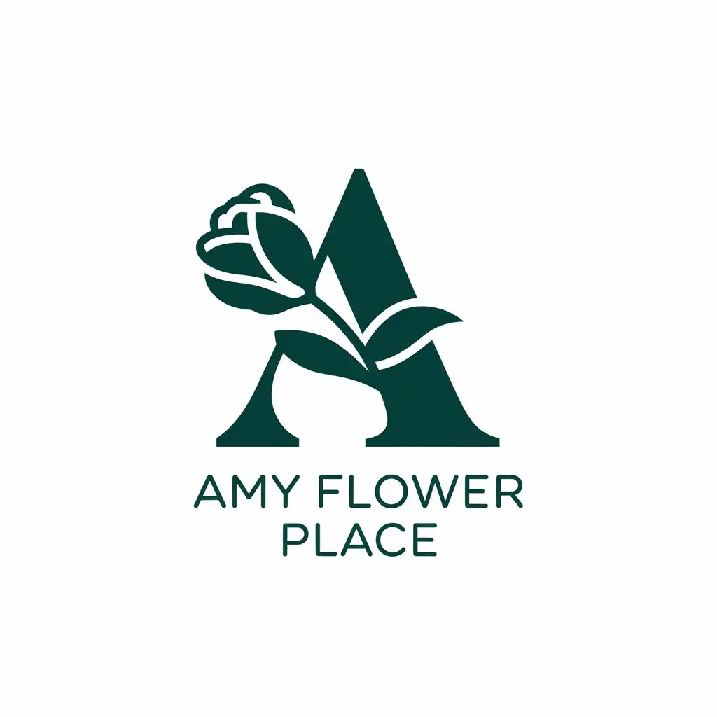 LOGO-Design-For-Amy-Flower-Place-Am-Initials-with-Complex-Design-on-Clear-Background