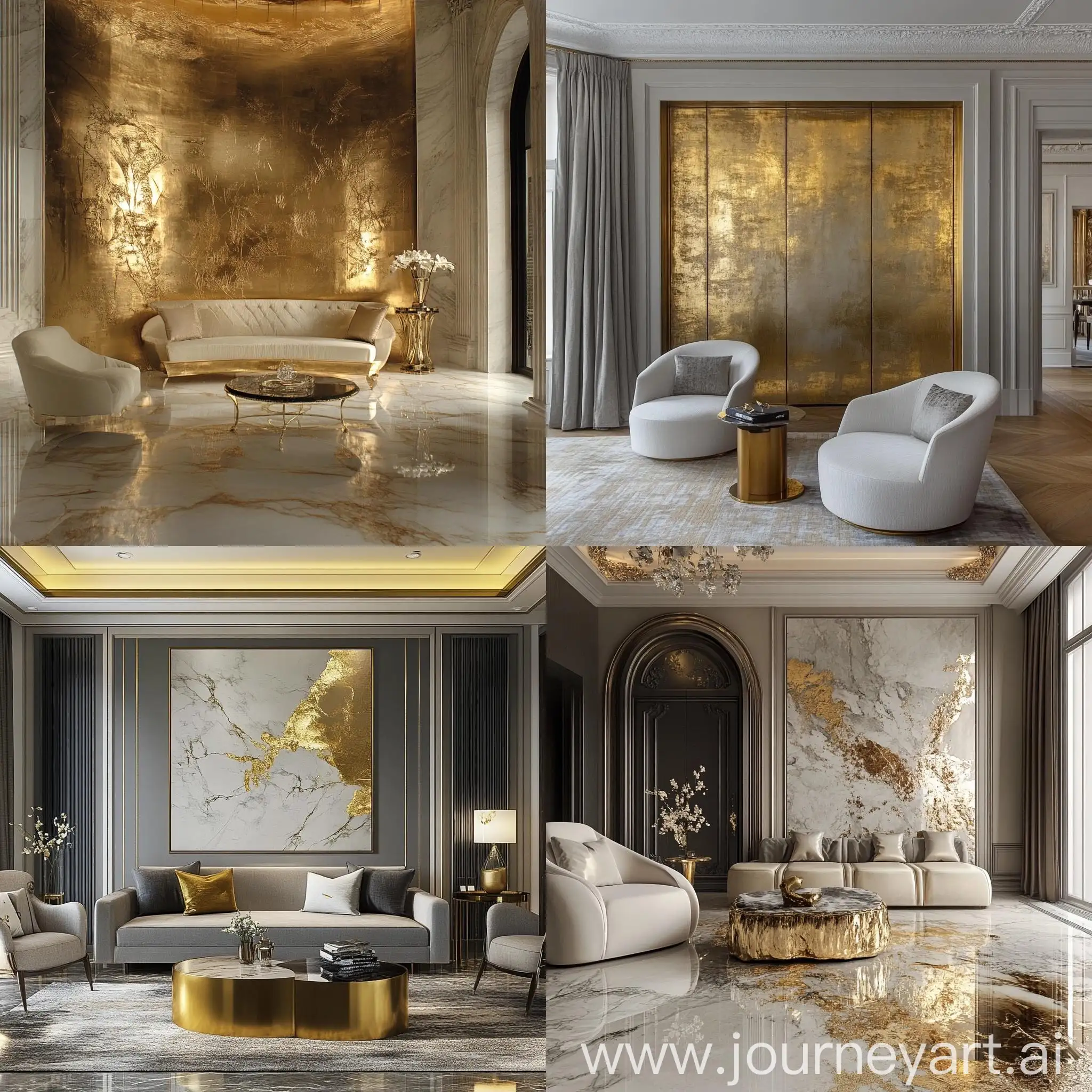 Elegant-Modern-Classical-Room-Design-with-Gold-Leaf