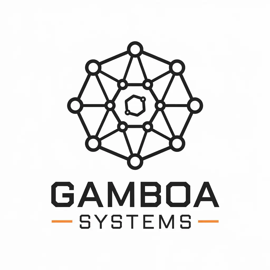 LOGO Design for GamboaSystems Network and System Symbol in Modern Technology Style