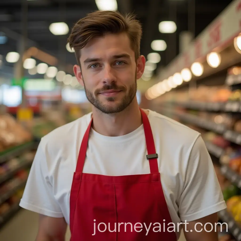 Young-Man-in-Trader-Joes-Apron-Inside-Brightly-Lit-Store