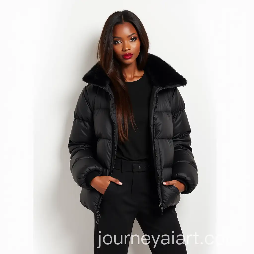 Chocolate-Skin-Model-Posing-in-Modern-Streetwear-with-Black-Puffer-Jacket