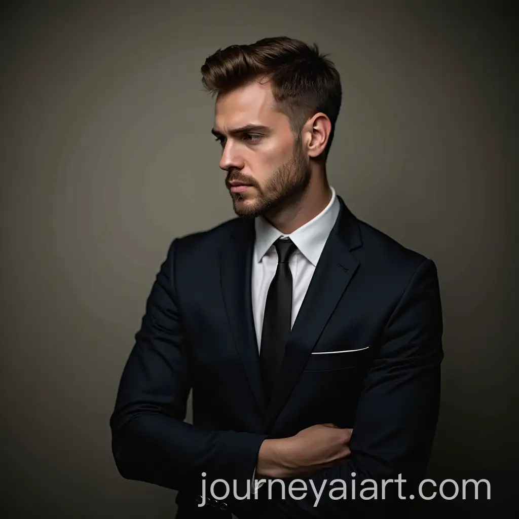 Businessman-in-Formal-Suit-Standing-Alone