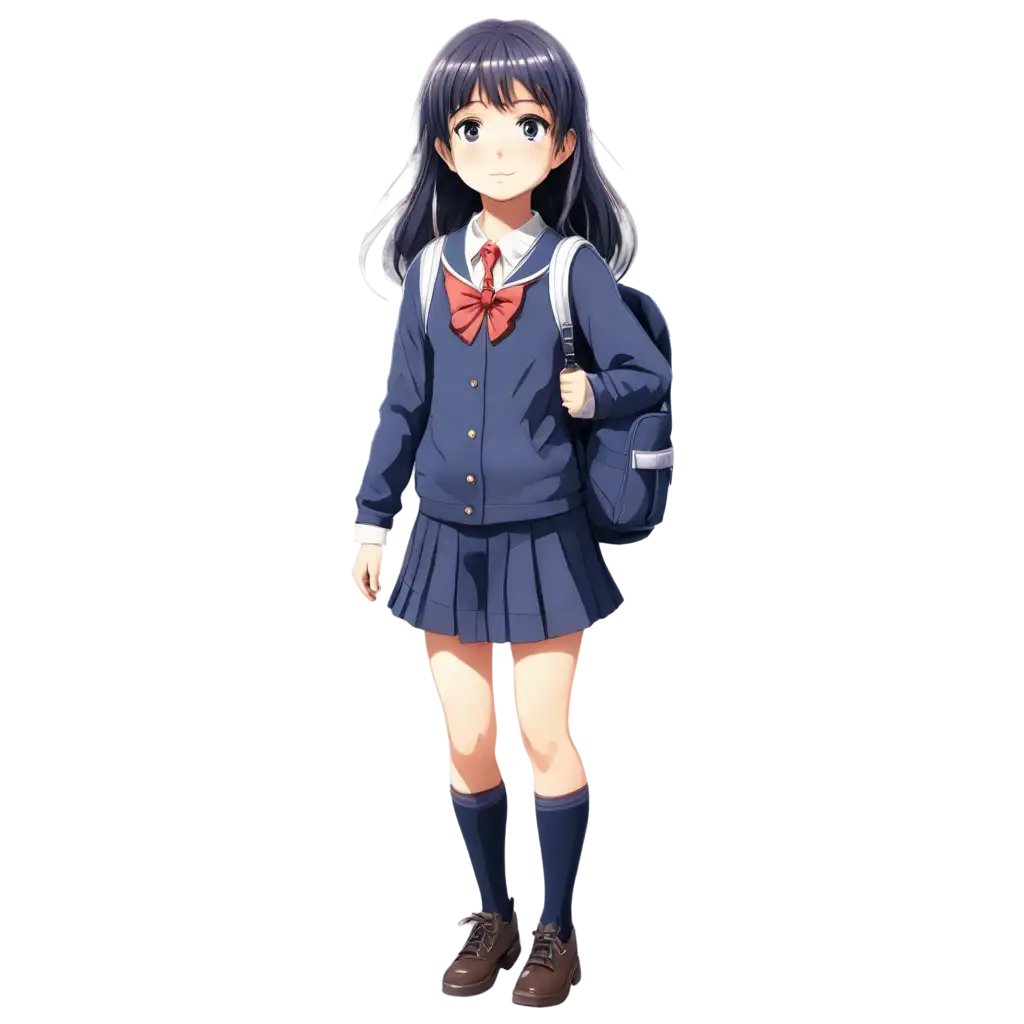 Animestyle-Schoolgirl-PNG-Image-with-Backpack-for-Creative-Projects