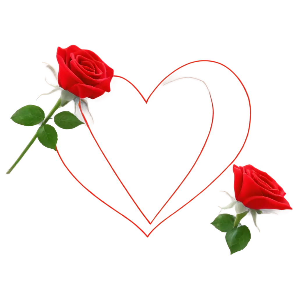 Beautiful-Red-Heart-with-Rose-PNG-for-Romantic-Designs