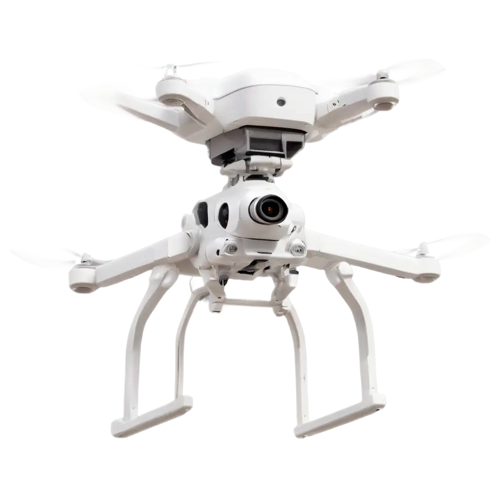 Powerful-White-Drone-PNG-Image-in-Dynamic-Flying-Pose-for-Versatile-Applications