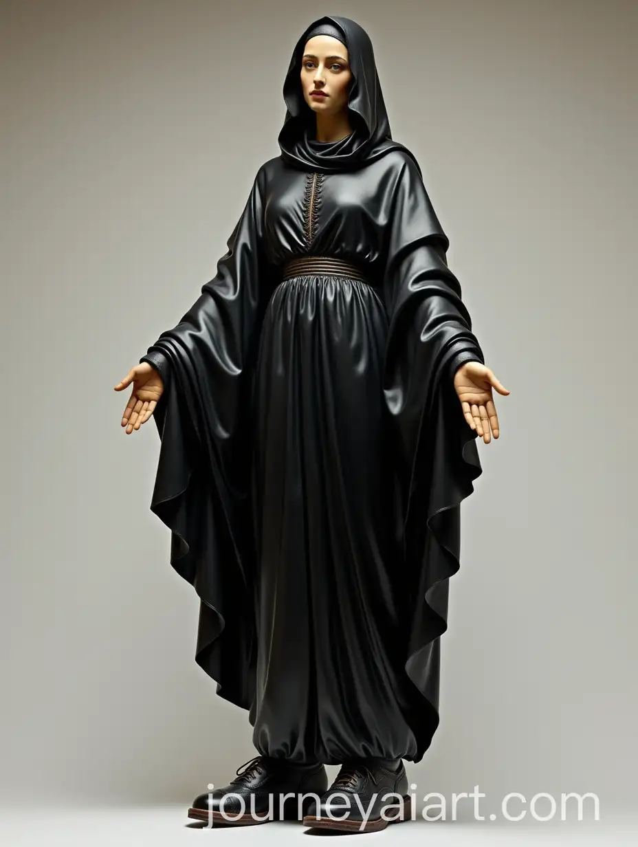 Historical-Statue-of-Virgin-Mary-in-BalenciagaInspired-Black-Fashion