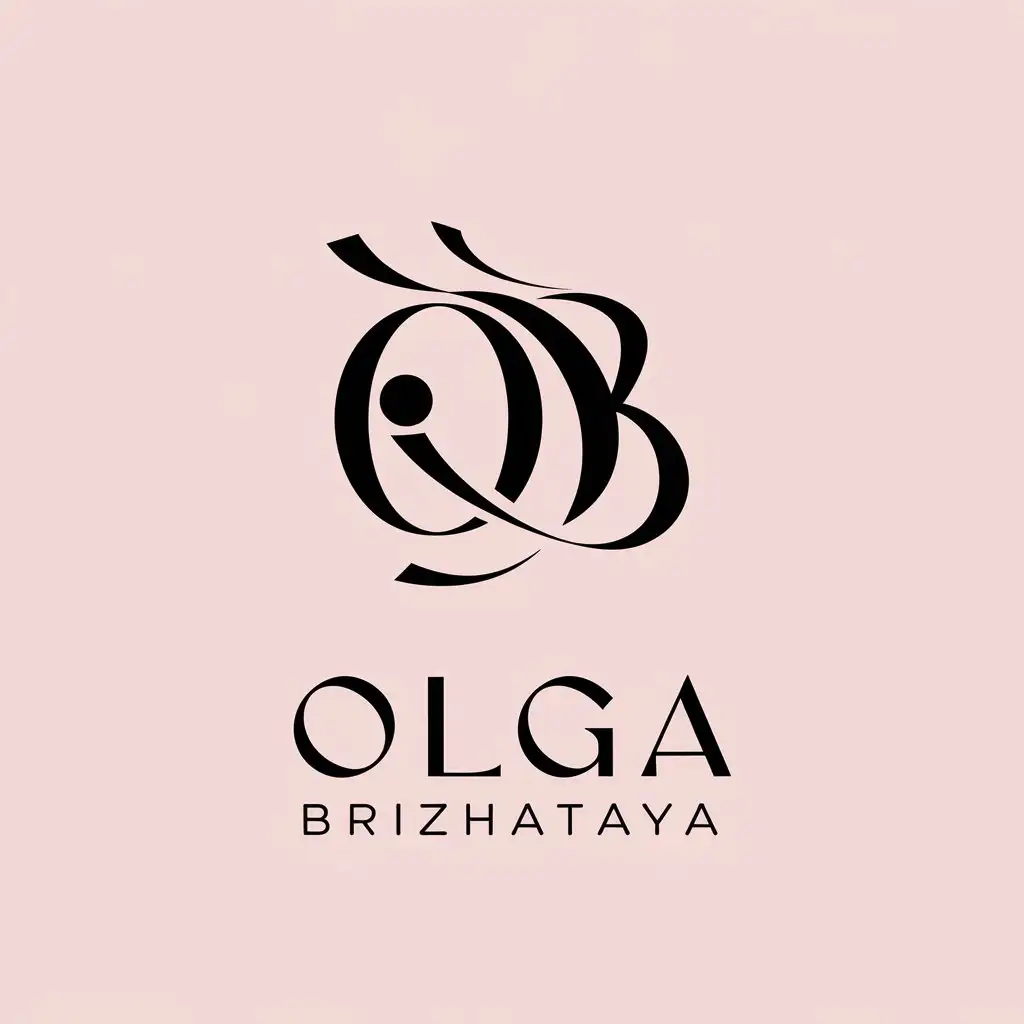 LOGO Design for BRIZHATAYA Elegant Monogram of O and B for Retail Industry