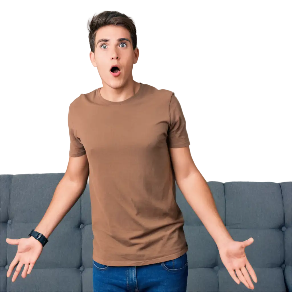 Shocked-Young-Man-in-Casual-Tshirt-PNG-Image-Perfect-for-Emotive-Realistic-Visuals