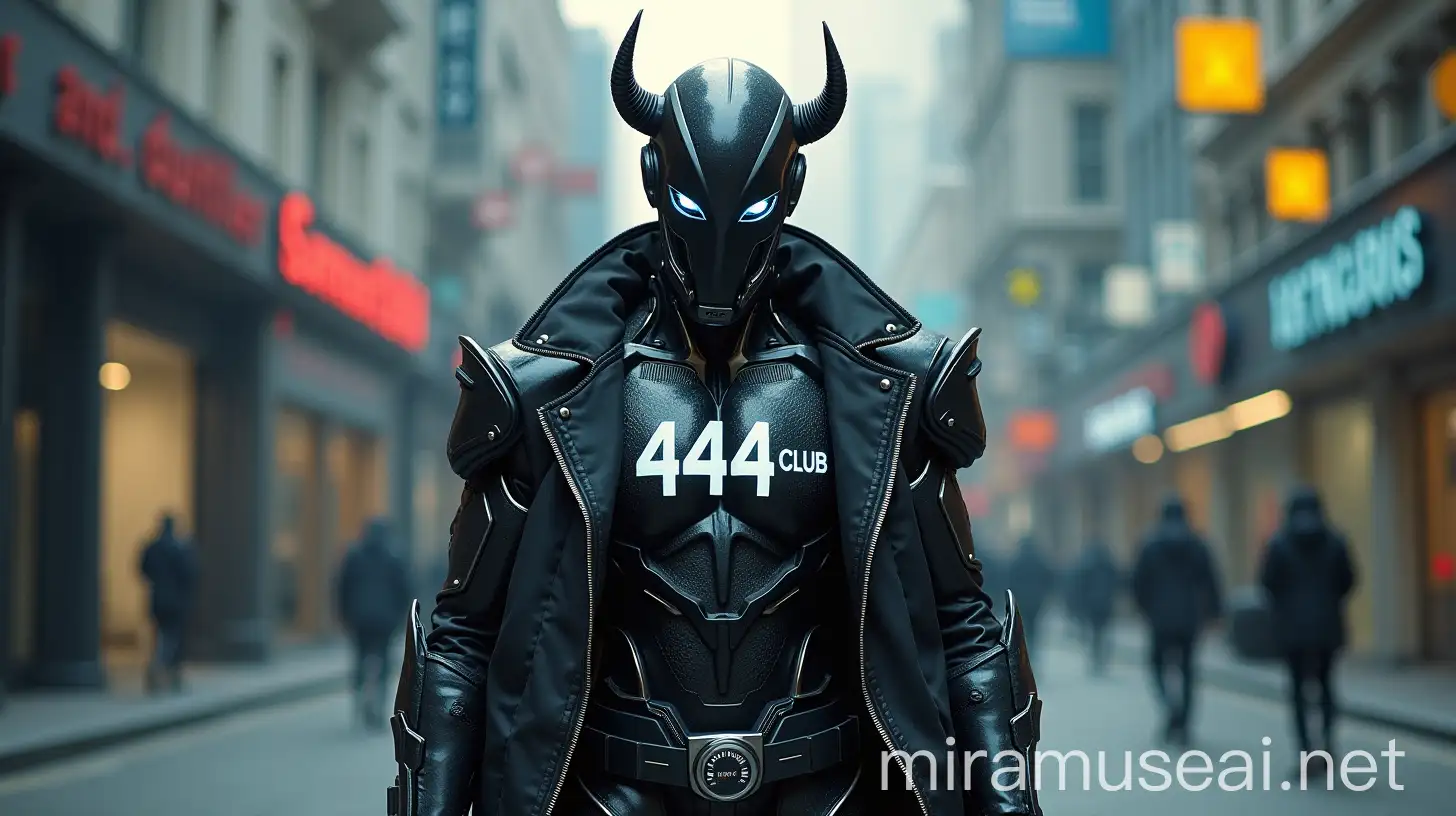 Metal Cyberdemon in Futuristic 444CLUB Logo Suit