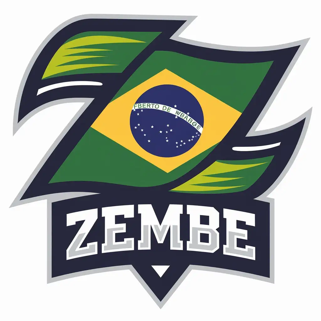 a vector logo design,with the text "zembe", main symbol:brazão,Moderate,be used in equipa industry,clear background