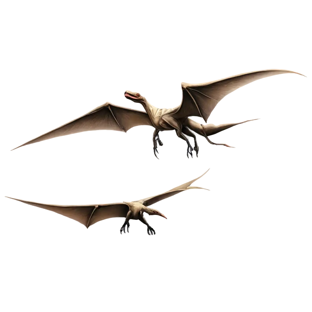 PNG-Image-of-a-Pterodactyl-Flying-Dinosaur-Illustration-for-Creative-Projects