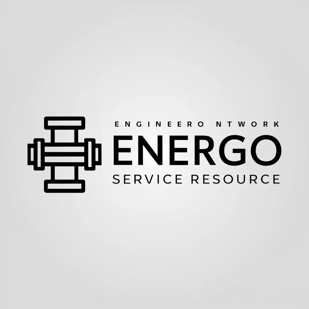 LOGO-Design-For-Energo-Service-Resource-Engineering-Networks-and-Pipe-Fitting-Theme