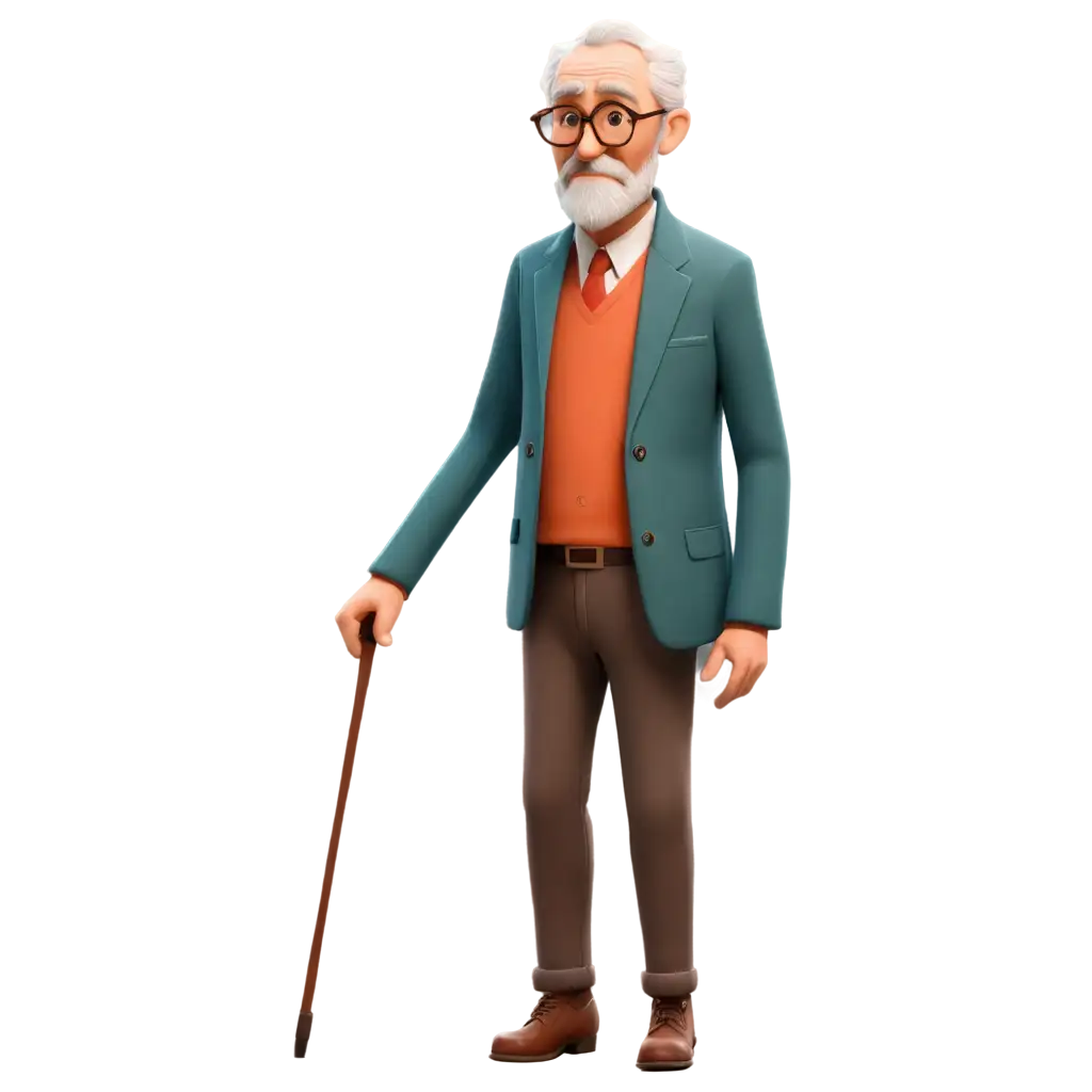 Cartoon-Grandfather-PNG-Image-HighQuality-Transparent-PNG-for-Versatile-Use