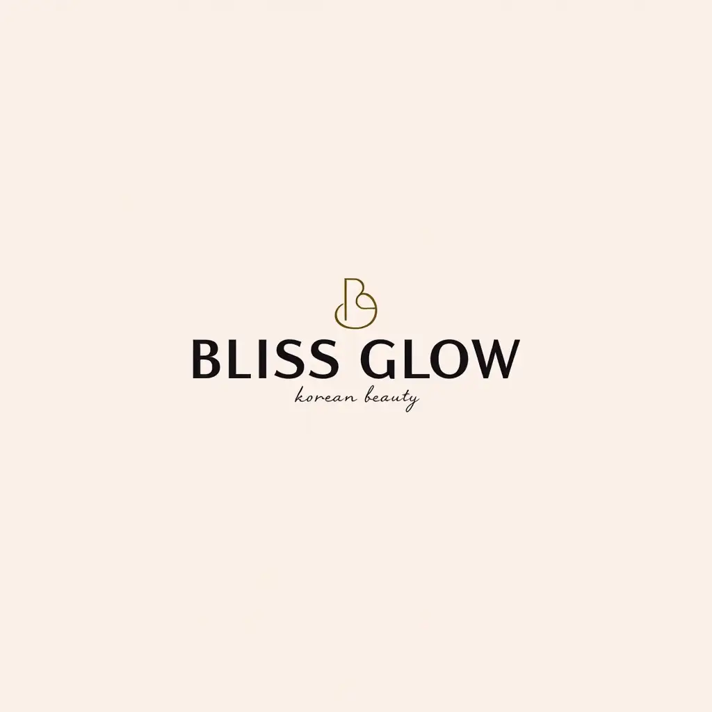 I want a luxery logo with the name Bliss Glow korean beauty.