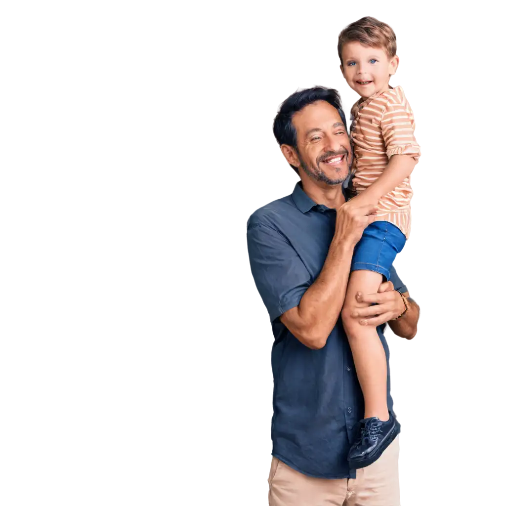 HighQuality-PNG-Image-Father-Holding-His-Joyful-Son