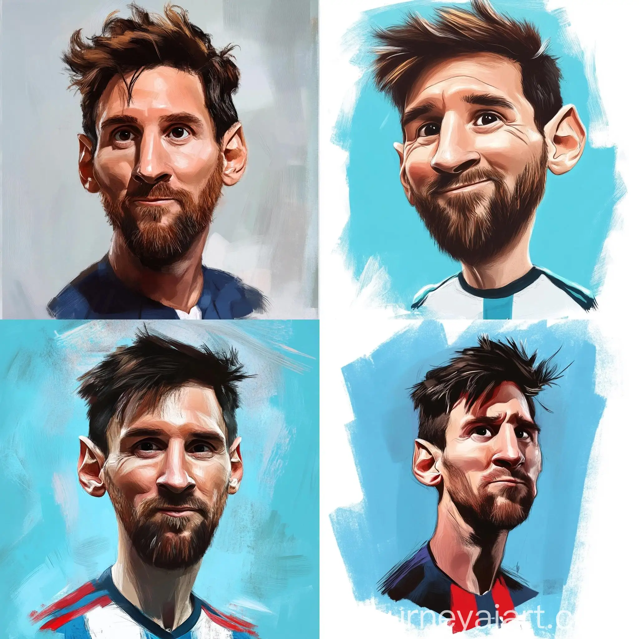 Caricature-of-Lionel-Messi-in-11-Aspect-Ratio