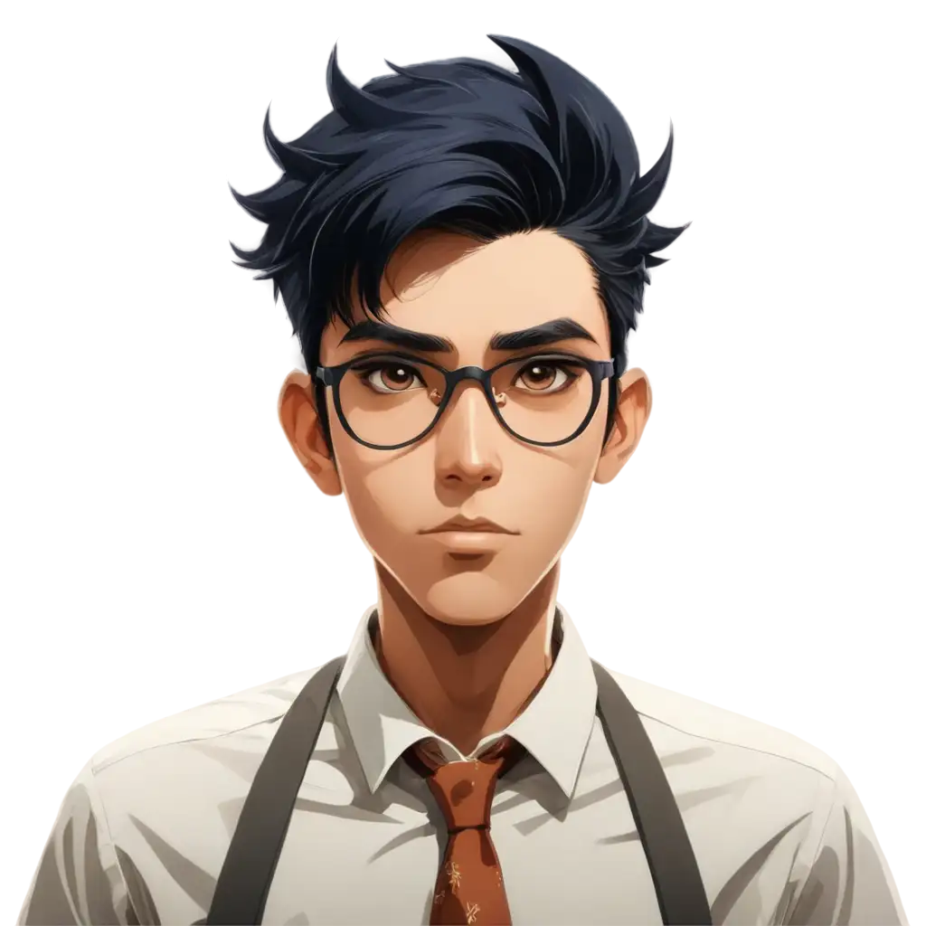 Indian-25YearOld-Boy-in-2D-Japanese-Anime-Style-PNG-Image-with-Black-Quiff-Hair-Perfect-for-Digital-Creations