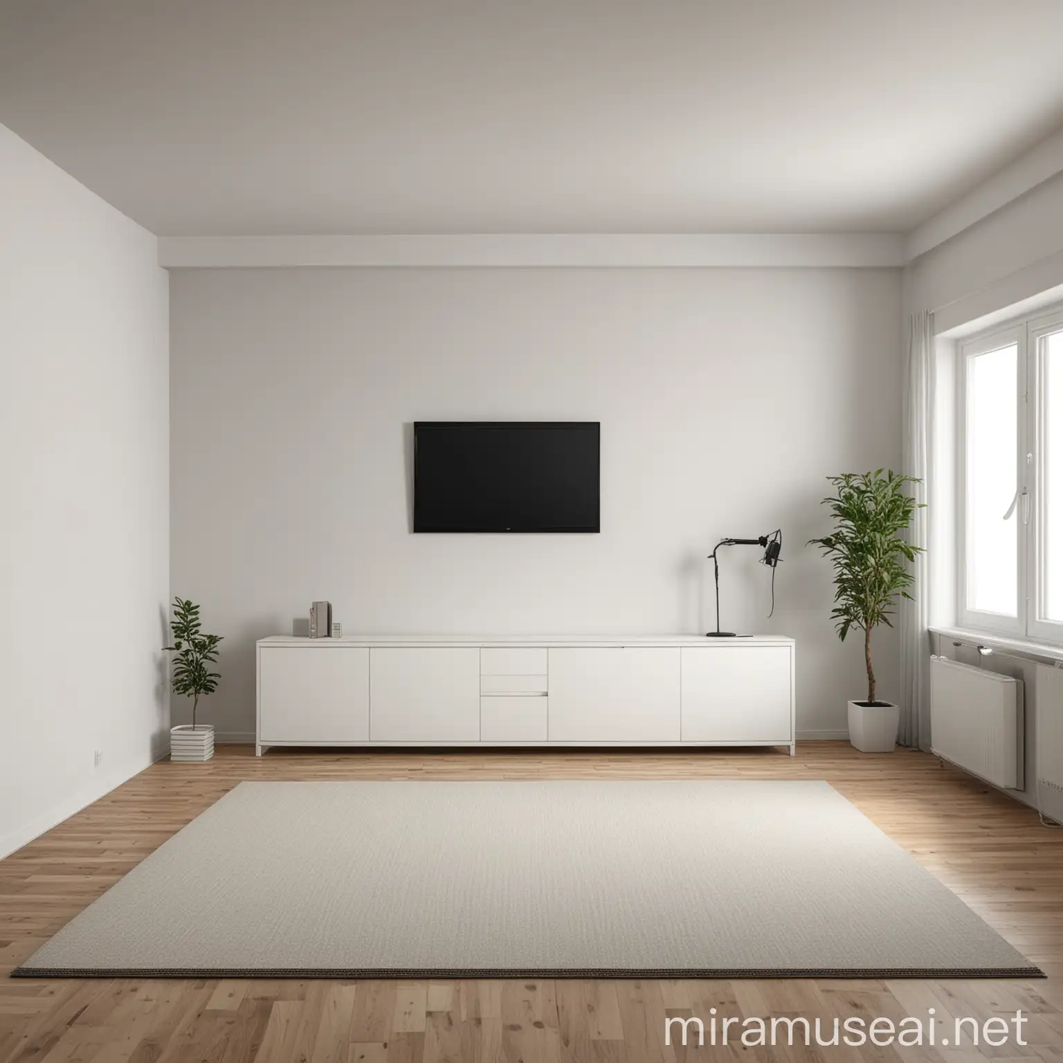 Minimalist Living Room Interior Design Concept with Ikea Style