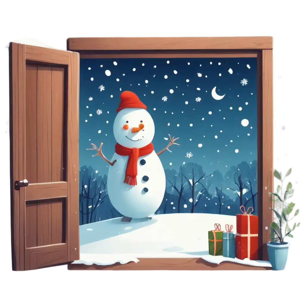 Cartoon-Character-in-a-Winter-Room-with-Small-Window-PNG-Image-for-Seasonal-Designs