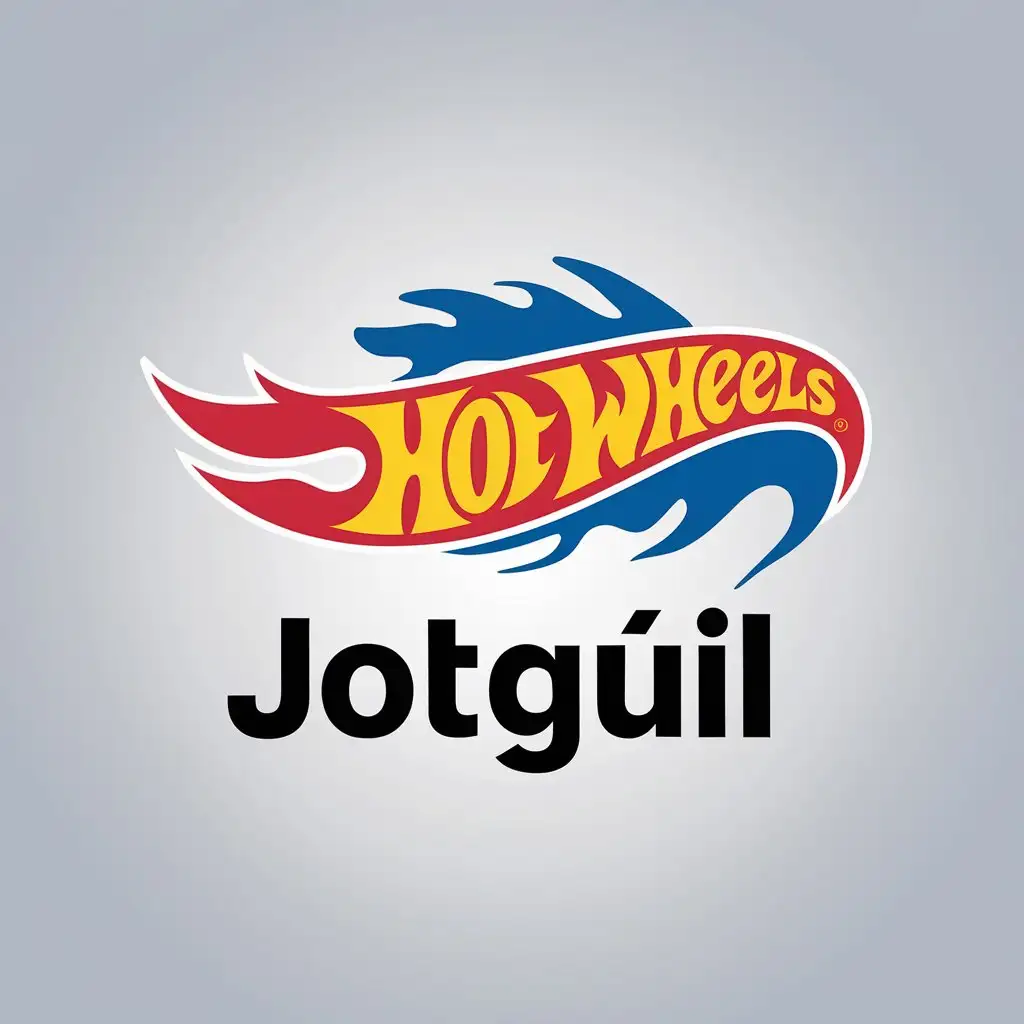 LOGO Design for Jotgil Hot Wheels Inspired Symbol with Minimalistic Approach and Clear Background