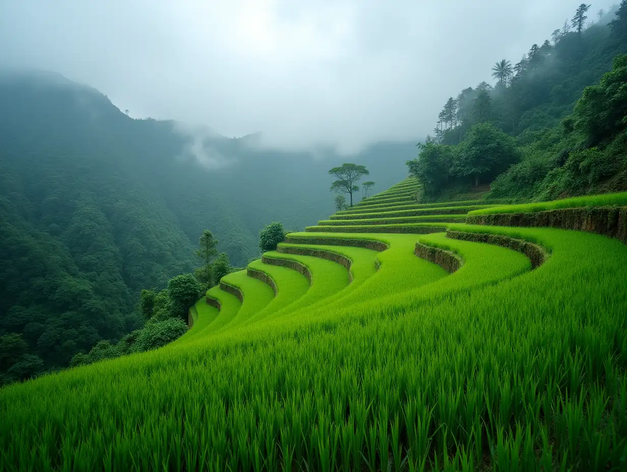 Tranquil-Terraced-Rice-Fields-in-Misty-Mountains