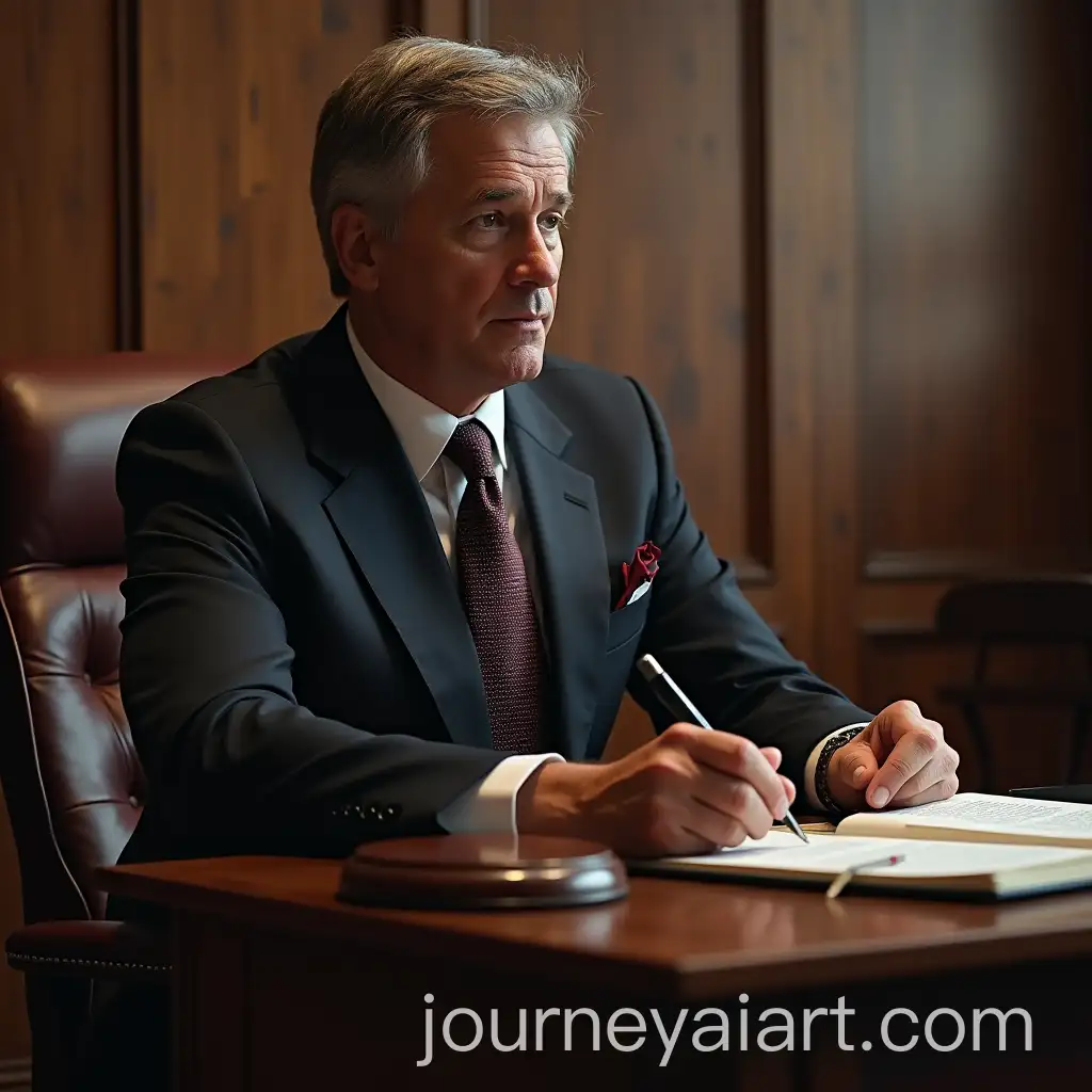 Lawyer-Presenting-a-Case-in-Courtroom-Setting