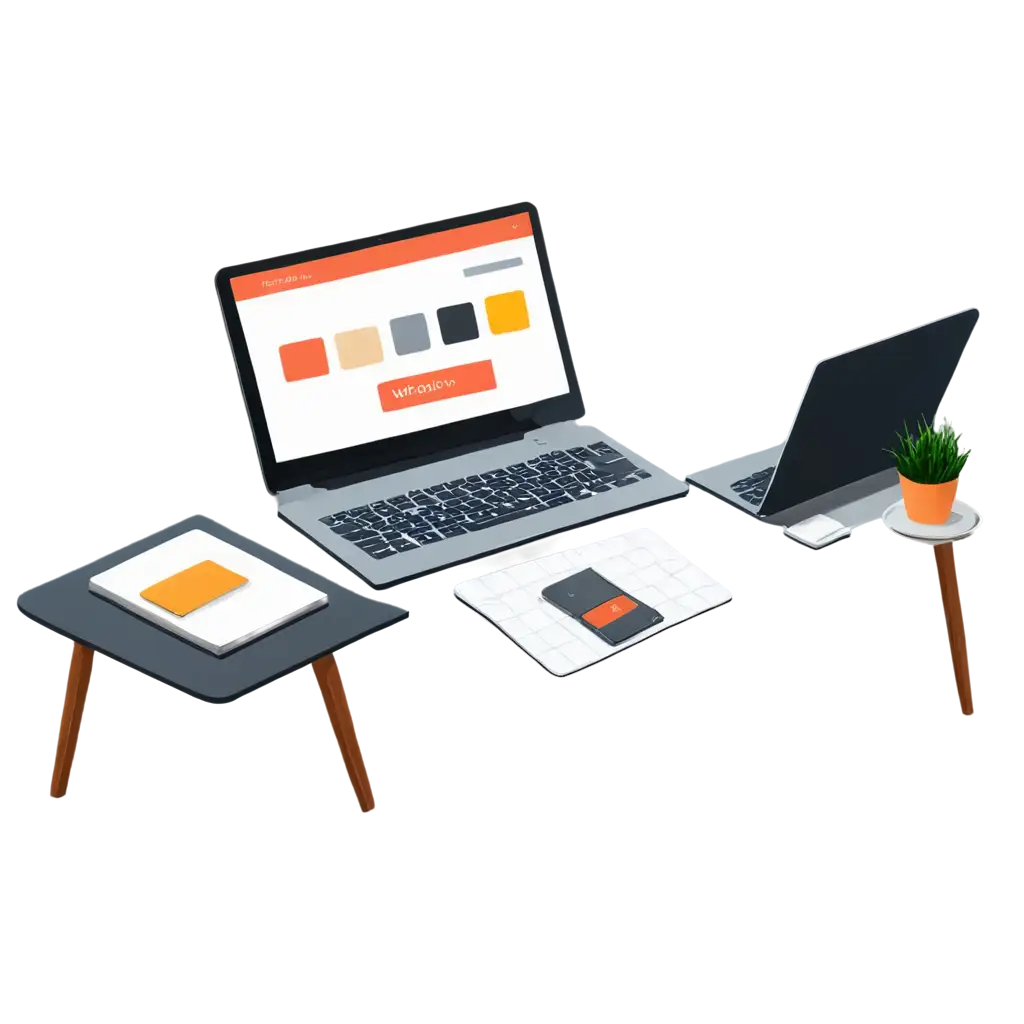 Professional-Working-Space-Vector-with-Tablet-and-Laptop-PNG-Image-for-Digital-Workspaces