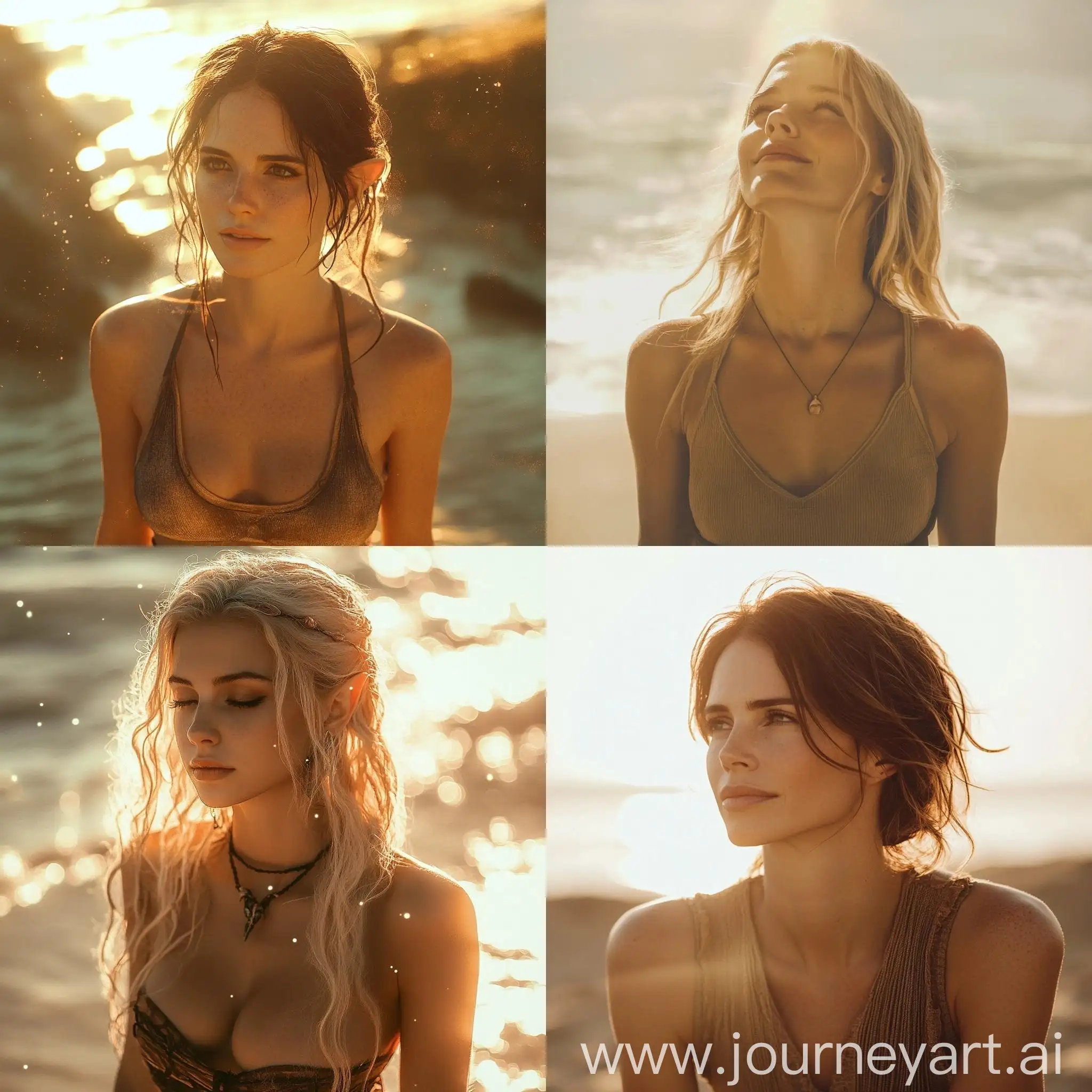 Dreamlike-Portrait-of-Laura-Bailey-on-the-Beach