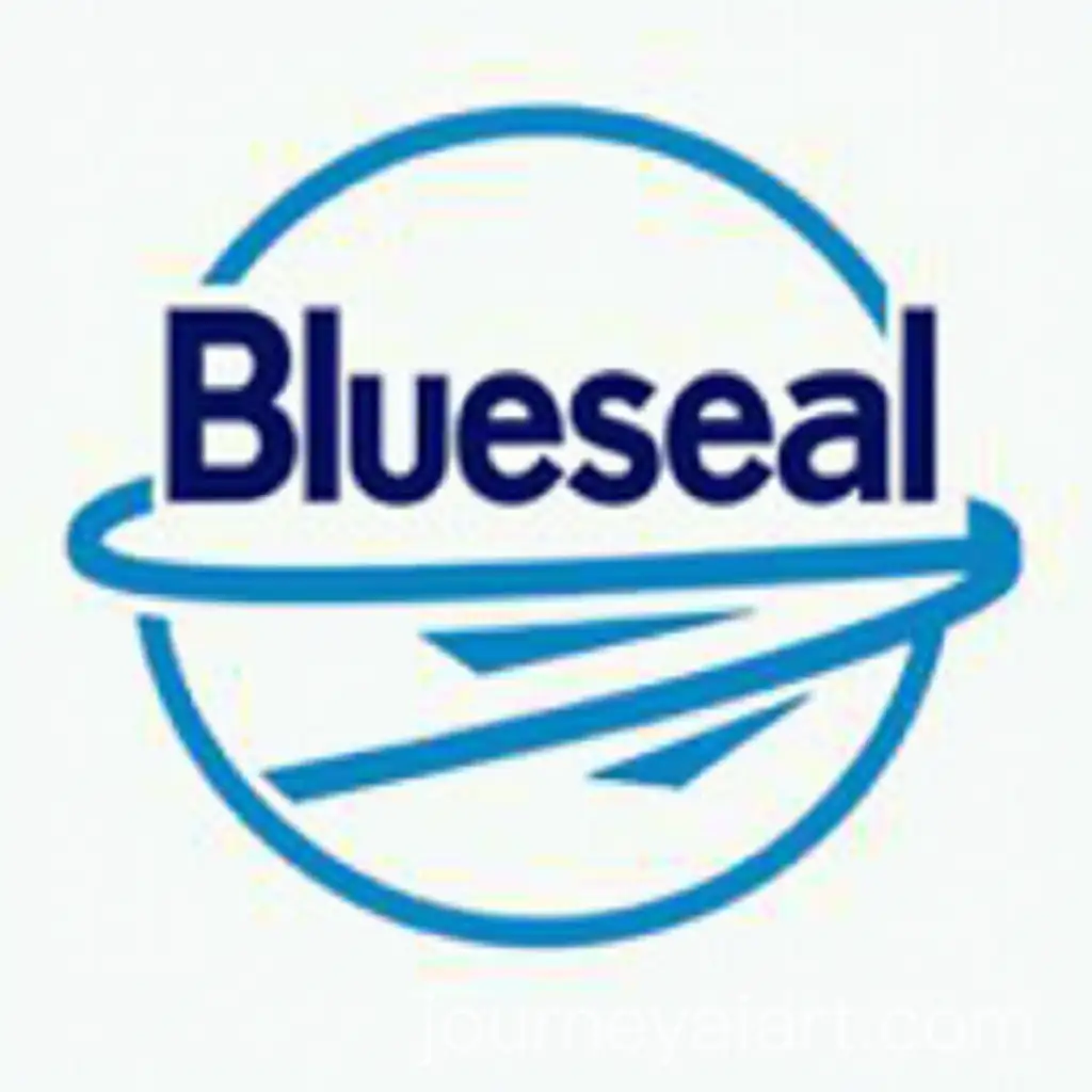 Blueseal-Logo-Design-for-Gasoline-Diesel-Fuel-and-Lubricants-Company