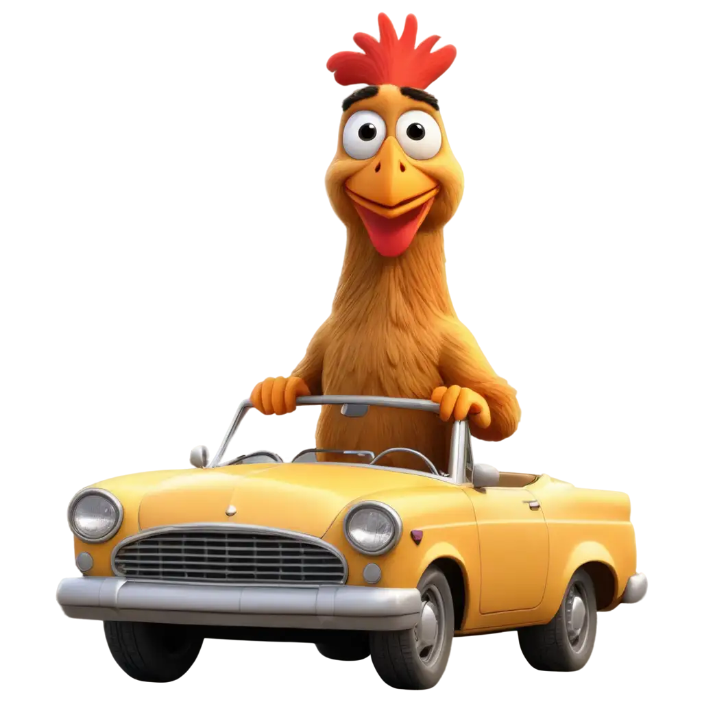 Funny-Cartoon-Chicken-Driving-a-Convertible-PNG-Image-Hilarious-Art-for-Digital-Content