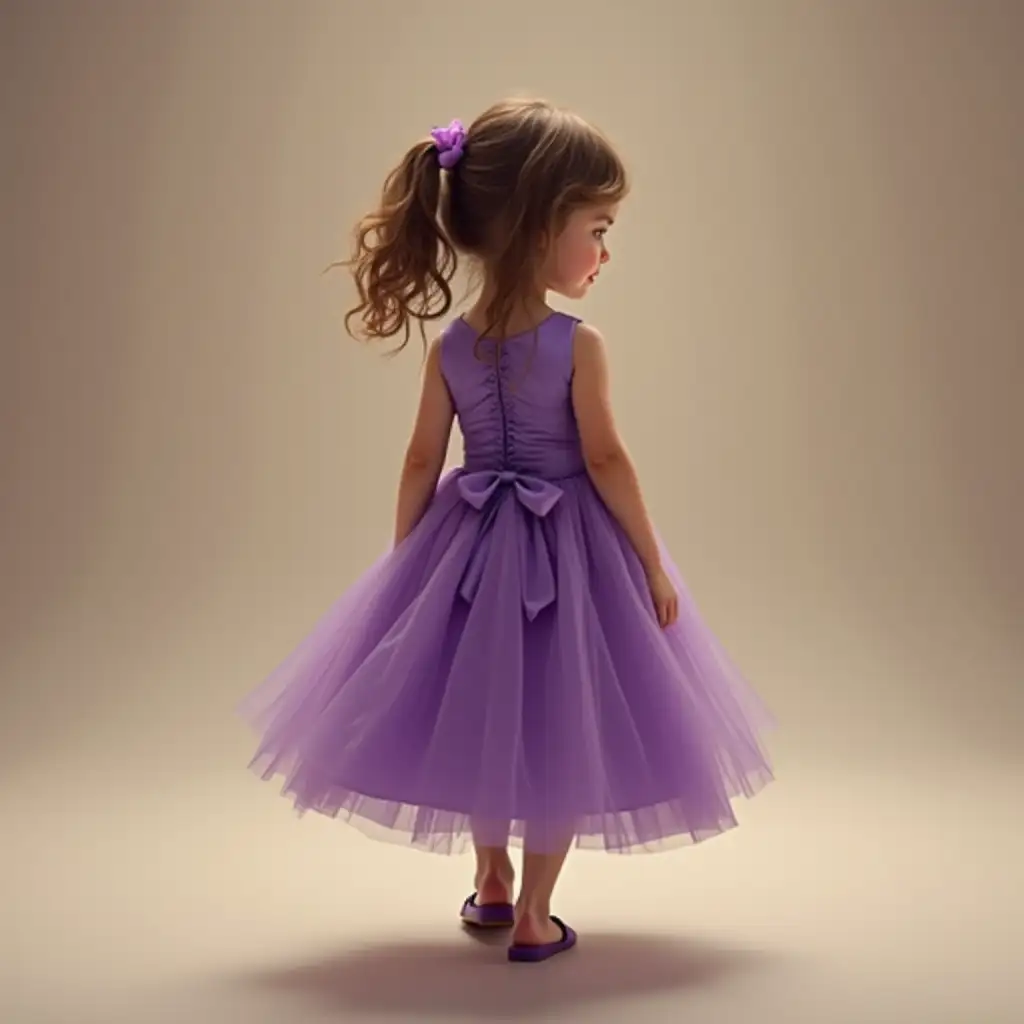 8YearOld-Girl-inGirl-in-purple-dress-Purple-Dress-Walking-Away-Profile-View