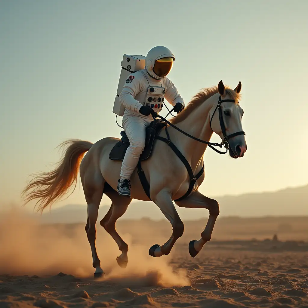 Astronaut on the horse