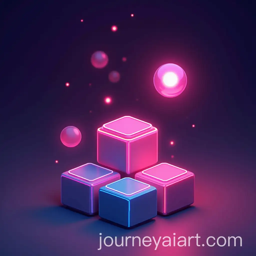 Neon-3D-Blocks-Mobile-Game-in-Vibrant-Style