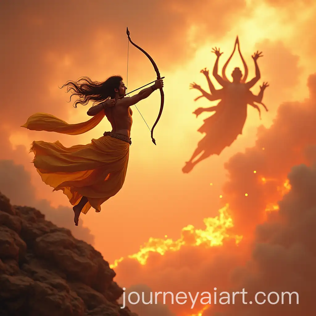 Celestial-Confrontation-Between-Lord-Ram-and-Ravan-in-Cinematic-Firelit-Scene