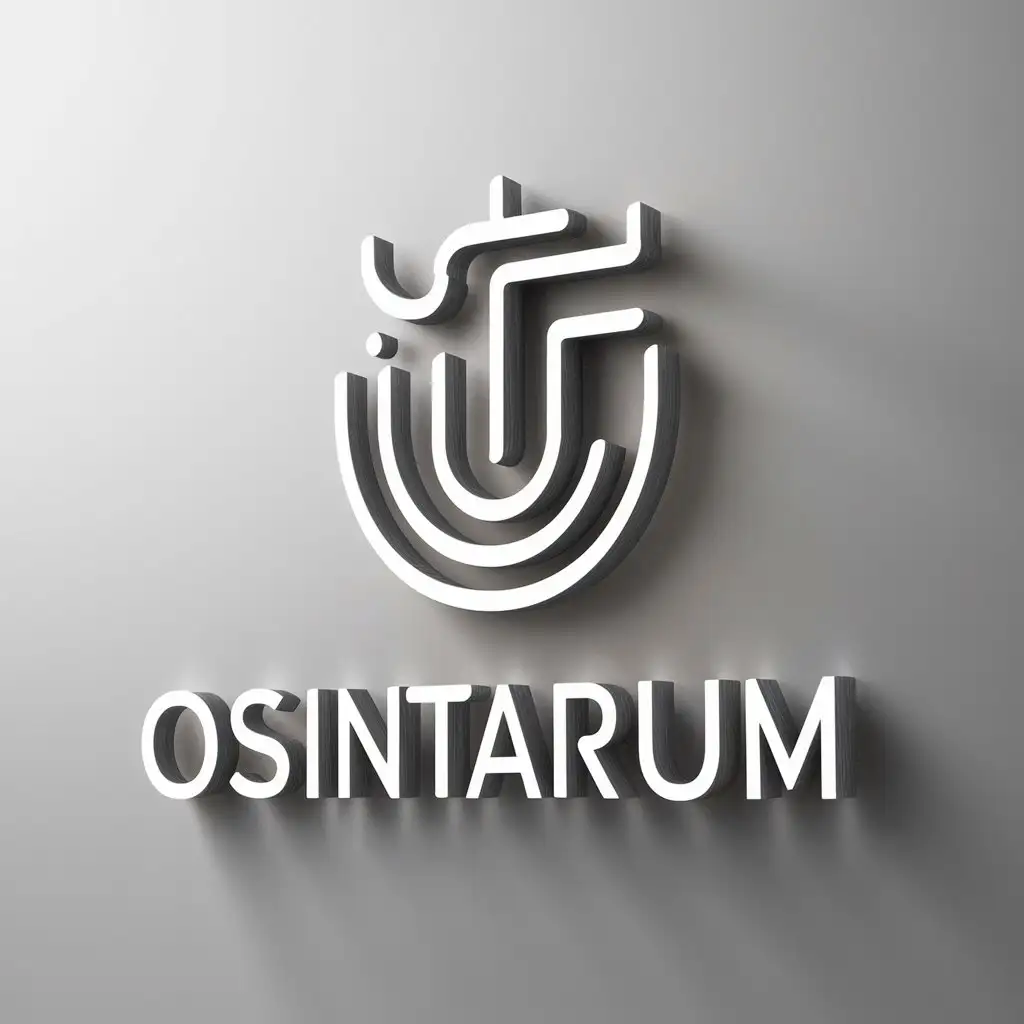 a logo design,with the text "osintarium", main symbol:Abstract symbol CTF,Moderate,be used in Technology industry,clear background
