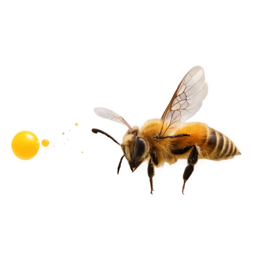 Bee-PNG-Image-HighQuality-Transparent-Bee-Graphic-for-Versatile-Use