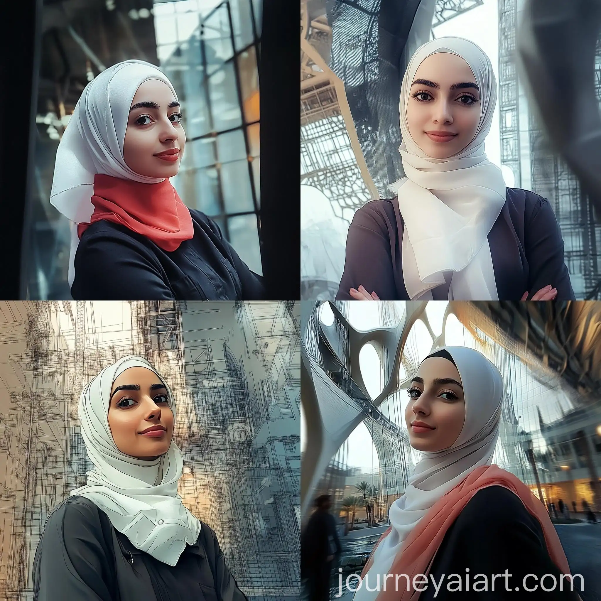 Architect-Engineer-Girl-with-Strong-Beauty-and-Modern-Buildings