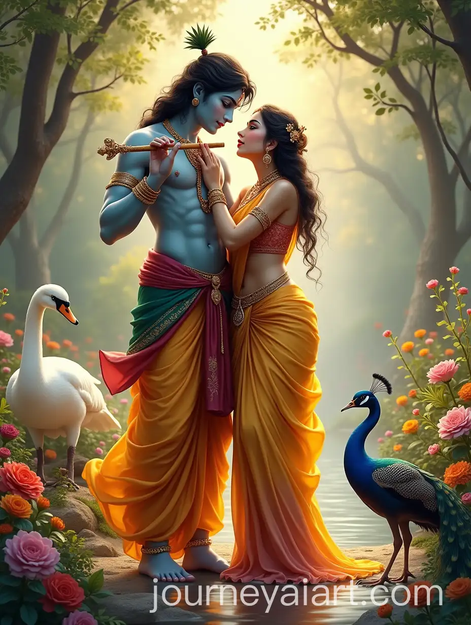 Radha-and-Krishna-in-Divine-Garden-Radiating-Sacred-Love-and-Devotion