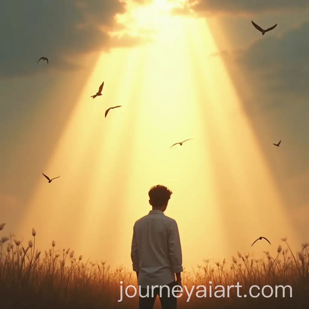Serene-Birthday-Celebration-with-Sunlight-and-Birds-in-the-Sky