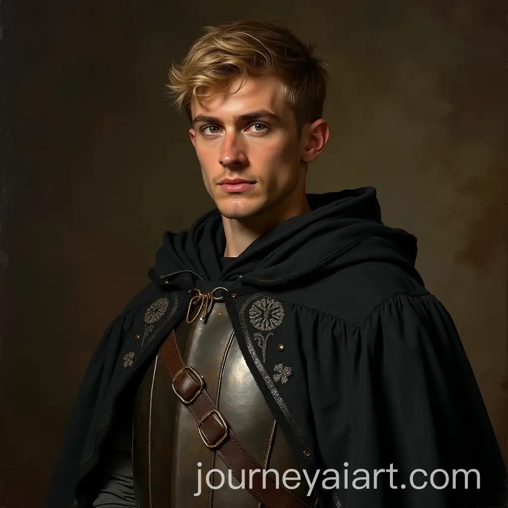 Handsome-Irishman-in-Leather-Armor-with-Embroidered-Cloak