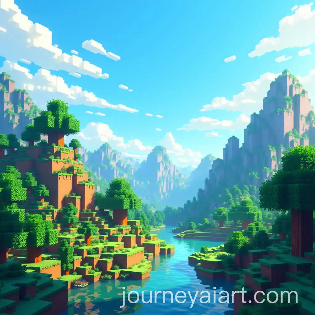 VibrantAI-Image-Prompt-Expansion-Minecraft-Landscape-with-Lush-Forests-Blocky-Mountains-and-Bright-Blue-Sky